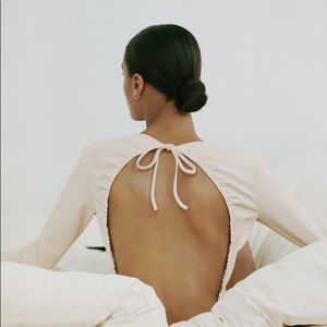 NWT Zara Backless Neoprene bodysuit